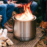 BONFIRE VUURSCHAAL MET STAANDER - RVS