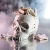 SKULL PLANTENPOT - DOTS