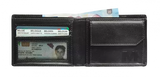 ZWART LEDEREN PORTEFEUIILLE - COMPACT BILLFOLD