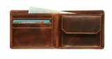 BRUIN LEDEREN PORTEFEUIILLE - COMPACT BILLFOLD