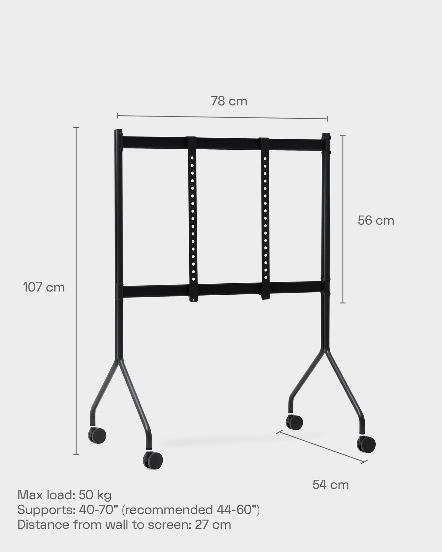 TV STAND MOON ROLLIN' - CHROME