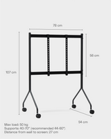 TV STAND MOON ROLLIN' - CHROME