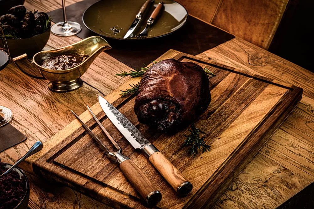 VLEESMES 20 CM - OLIVE