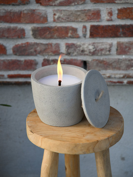 OLIVIER OUTDOOR CANDLE - GREY