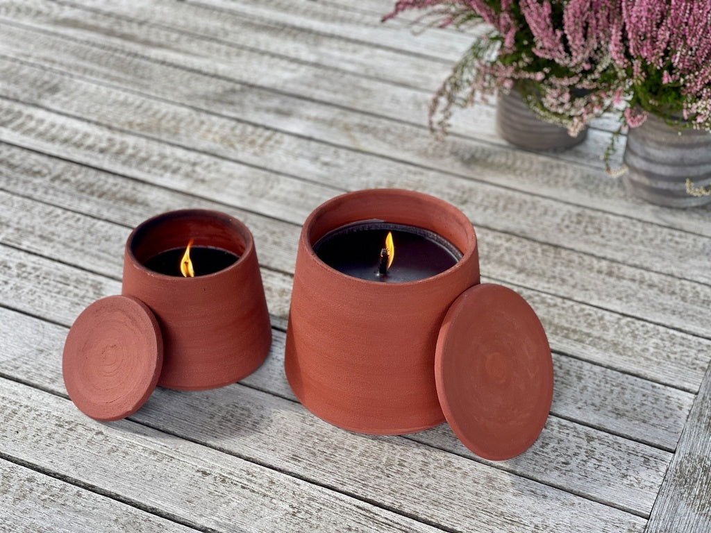 LARGE OUTDOOR GEURKAARS - TERRACOTTA
