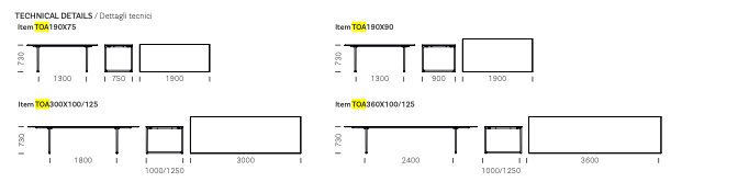 TOA INDOOR TAFEL - ZWART