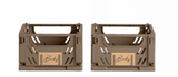 COLOUR CRATE - SMALL DUSTY WALNUT