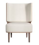 SERENA LOUNGE CHAIR - DARK OAK/WHITE BOUCLE