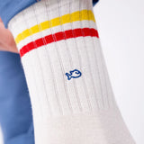 SOKKEN RETRO - YELLOW & RED