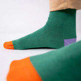 SOKKEN EFFEN - GREEN & PURPLE  & ORANGE