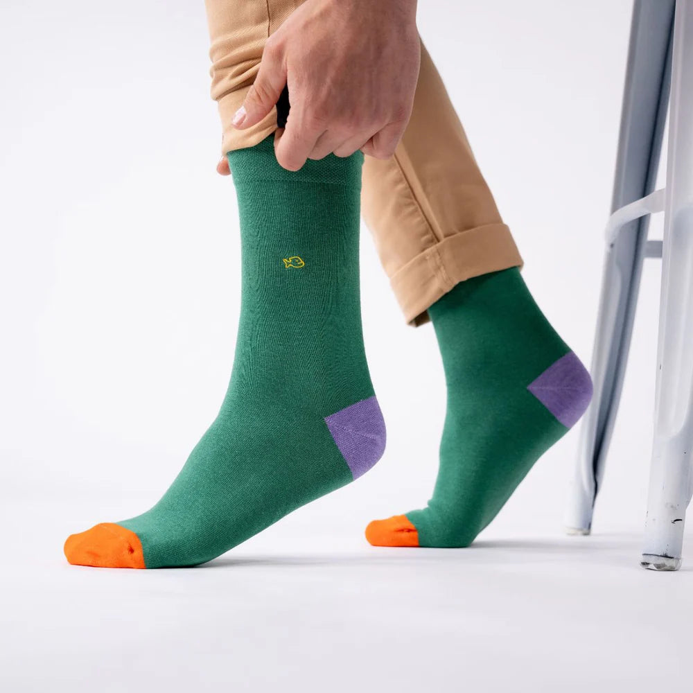 SOKKEN EFFEN - GREEN & PURPLE  & ORANGE