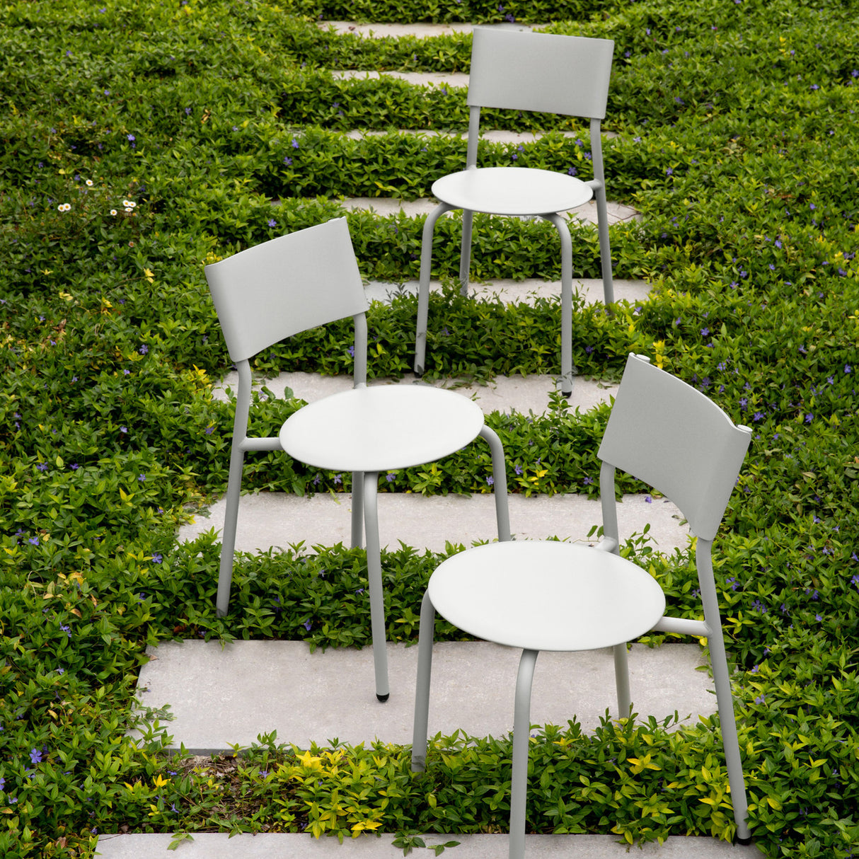 MIDI OUTDOOR CHAIR - LICHTGRIJS