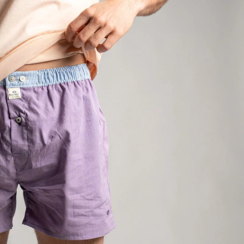 BOXERSHORT PURPLE SQUARE