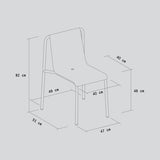 PANORAMA OUTDOOR STOEL ZONDER ARMLEUNING