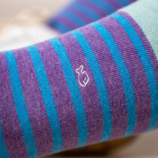 SOKKEN WIDE STRIPES - VIOLET