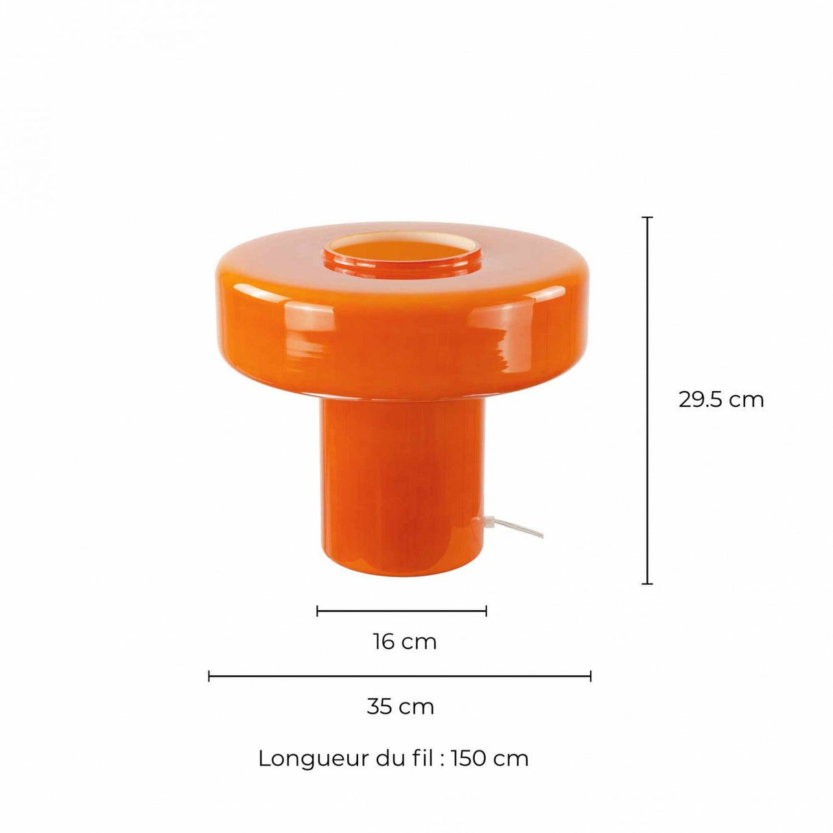 FOZA TAFELLAMP GROOT - ORANGE