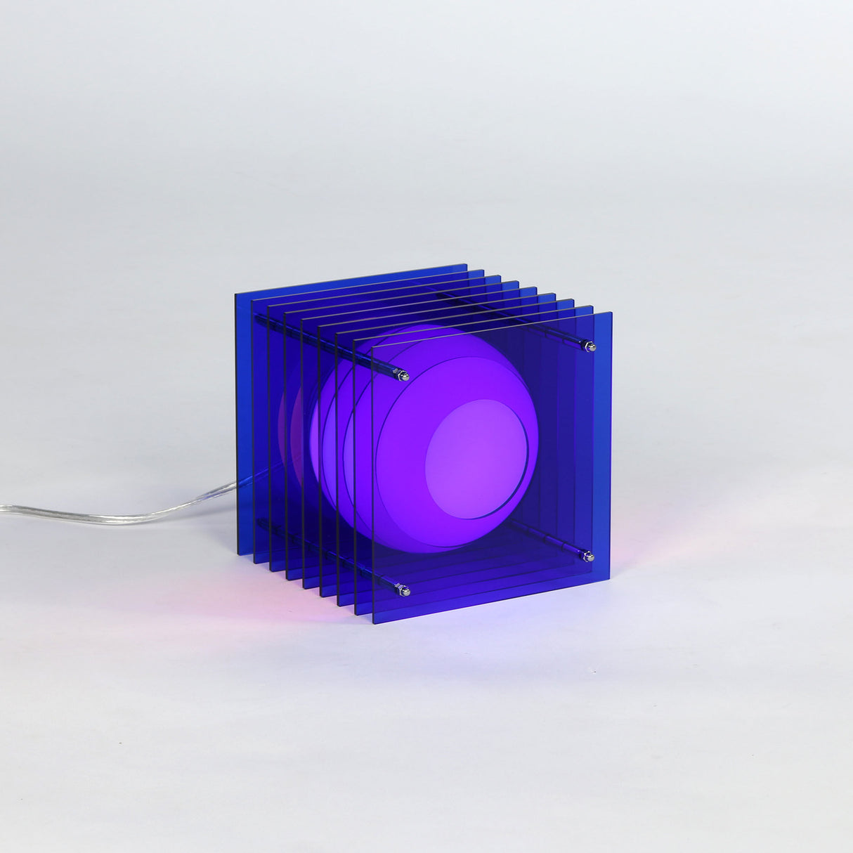 LOP LAMP SQUARE SMALL - BLUE