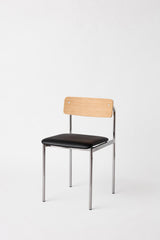 OFFSET CHAIR - CHROME FRAME