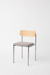 OFFSET CHAIR - CHROME FRAME