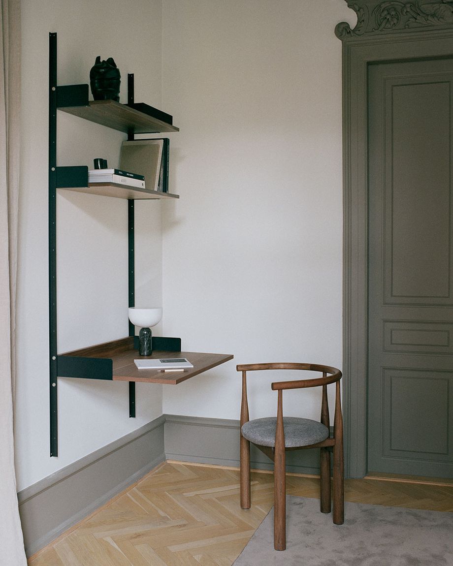 WANDBUREEL (ZWART / WALNOOT)