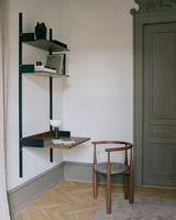 WANDBUREEL (ZWART / WALNOOT)