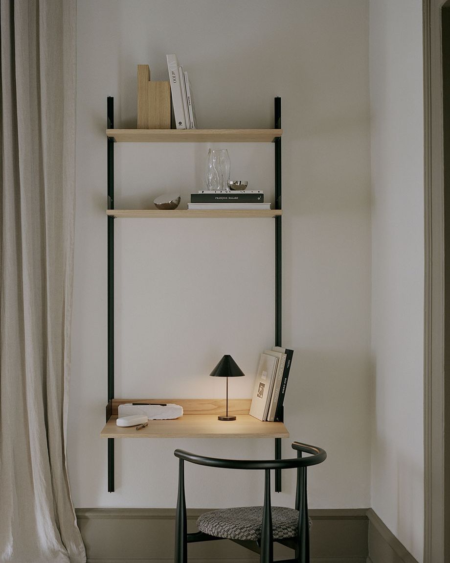 WANDBUREEL (ZWART / WALNOOT)