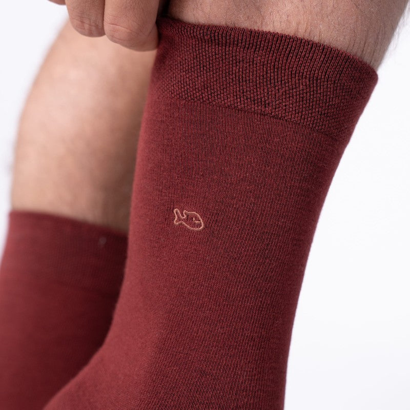 SOKKEN EFFEN BAMBOO - BURGUNDY