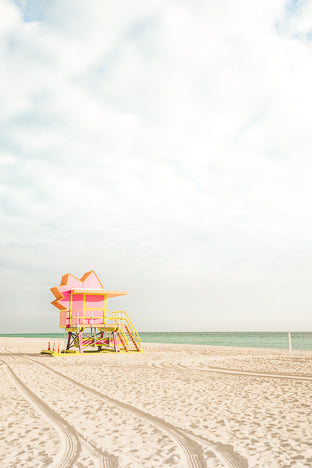 POSTER MIAMI BEACH CABINE ROSE