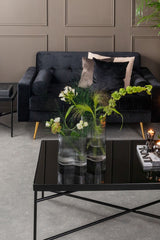 GLAZEN VAAS ALLURE WAVE - DARK GREY