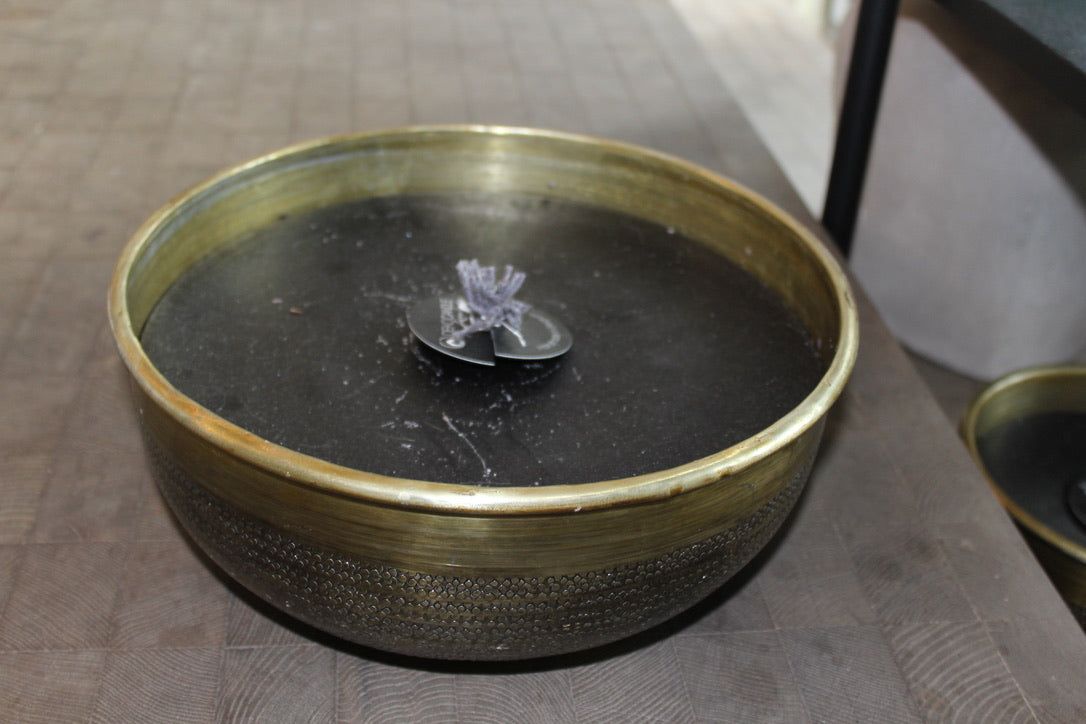 DEKOCANDLE GOUDEN POT MET SLANGMOTIEF LARGE