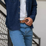 GEVLOCHTEN RIEM - CARAMEL