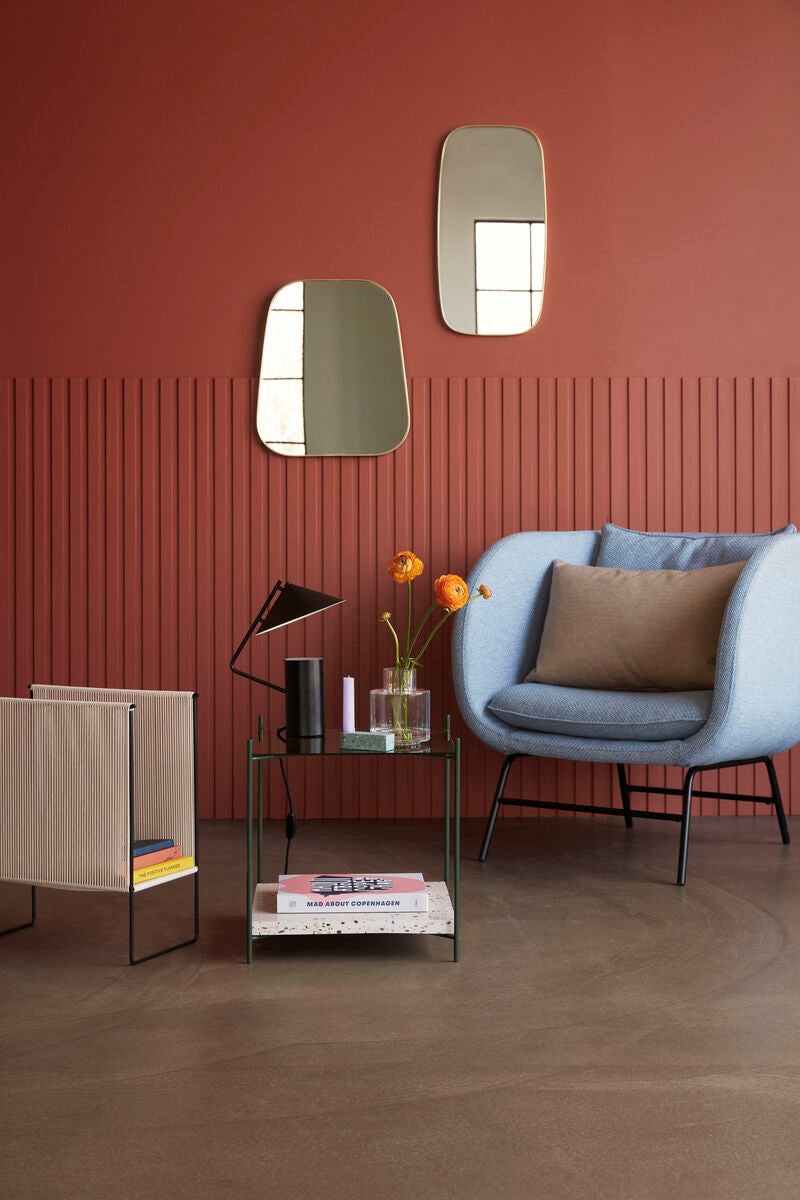 RETRO SPIEGEL MET GOUDEN RAND